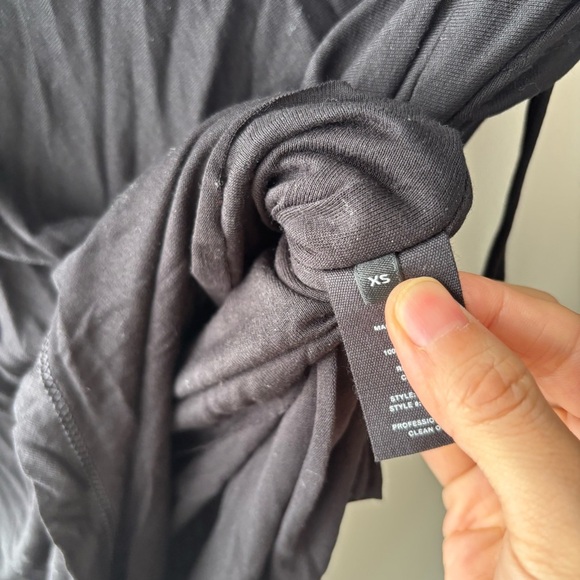 Helmut Lang Scala Asymmetrical Top - Basalt Black Sz XS NWT - Picture 11 of 12